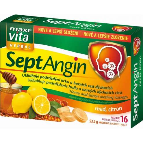 Maxi Vita SeptAngin honey and lemon 16 pas.